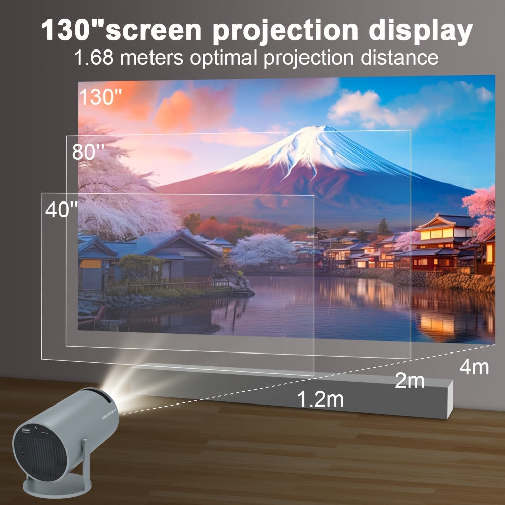 Magcubic Hy300 4K Projector: Android 11, Dual WiFi6 & Wireless5.0, 200ANSI Lumens, Allwinner H713 - Portable Home Theater