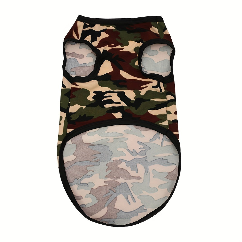 Camouflage Print Dog Vest for Small and Medium Pets