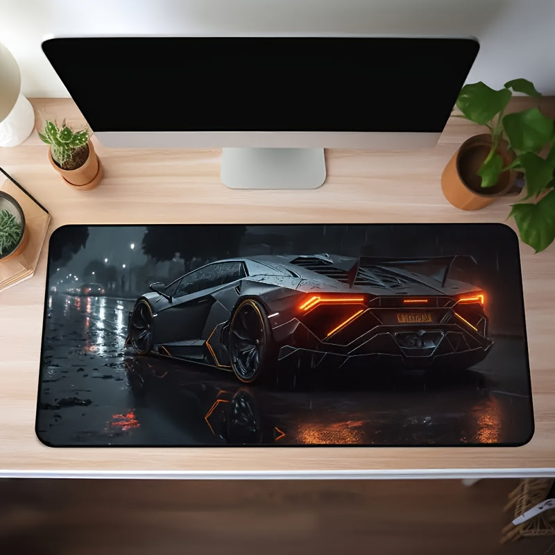 Premium extra-large mouse pad with non-slip rubber base for gaming and office use.