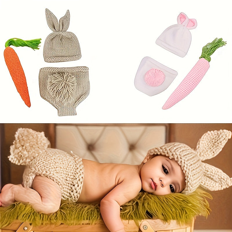 Cute Baby Bunny Outfit - Ideal for Baby Photo Sessions and Crochet Bunny Crafts!