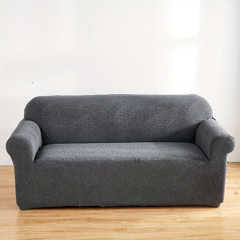 Stretch Sofa Cover with Embossed Design, Fits All Furniture in Nordic Minimalist Style.