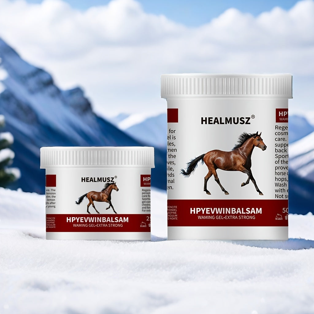 HEALMUSZ 8.45/16.9oz Horse Balm Chestnut Gel for Muscle Care, with Natural Extracts & Salicylic Acid