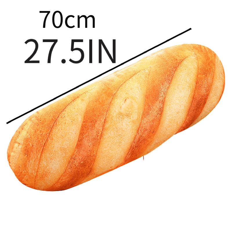 Top Pick! 3D Simulation Bread Pillow: A Hilarious Food-Shaped Plush Toy for Kids, with a Washable Polyester Cover and Hand Wash Only Care Instructions - Perfect for Birthdays, Christmas, Halloween, or Thanksgiving Gifts