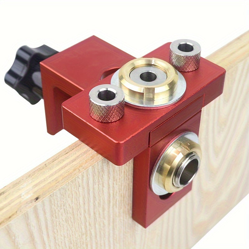 1pc Woodworking 3 in 1 Doweling Jig Kit for Furniture Connecting Hole Puncher Tools.