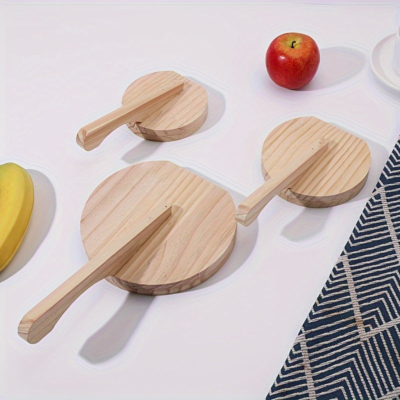 Wooden Dumpling Maker: A versatile kitchen tool for making dumplings, noodles, pancakes, and corn cakes by hand. Perfect for home cooking and a great Christmas or New Year wedding gift.