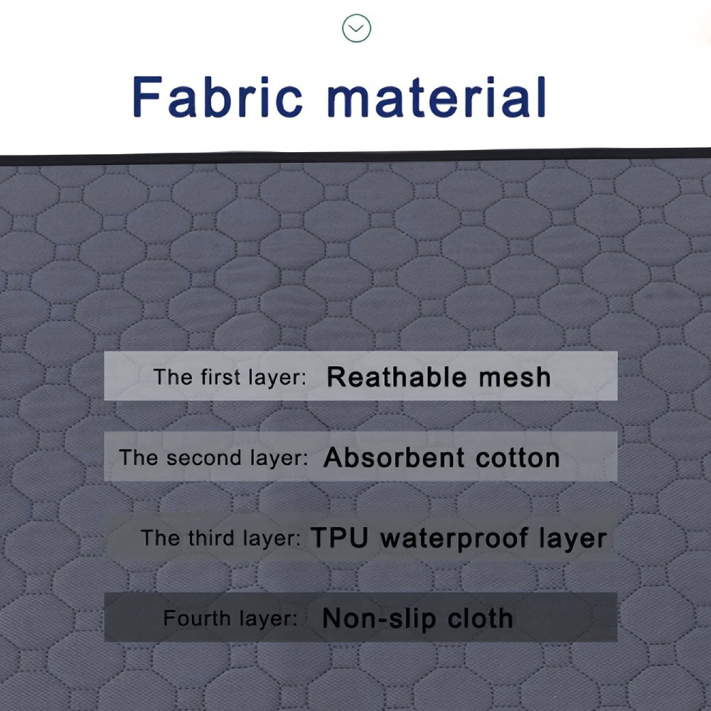 Reusable pet urine pads can be washed and used for training dogs or as water-absorbing four-layer waterproof diapers for cats.