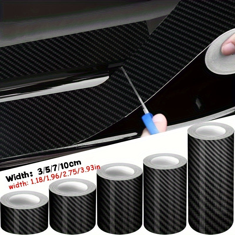 3D carbon fiber sticker film for car protection against scratches.