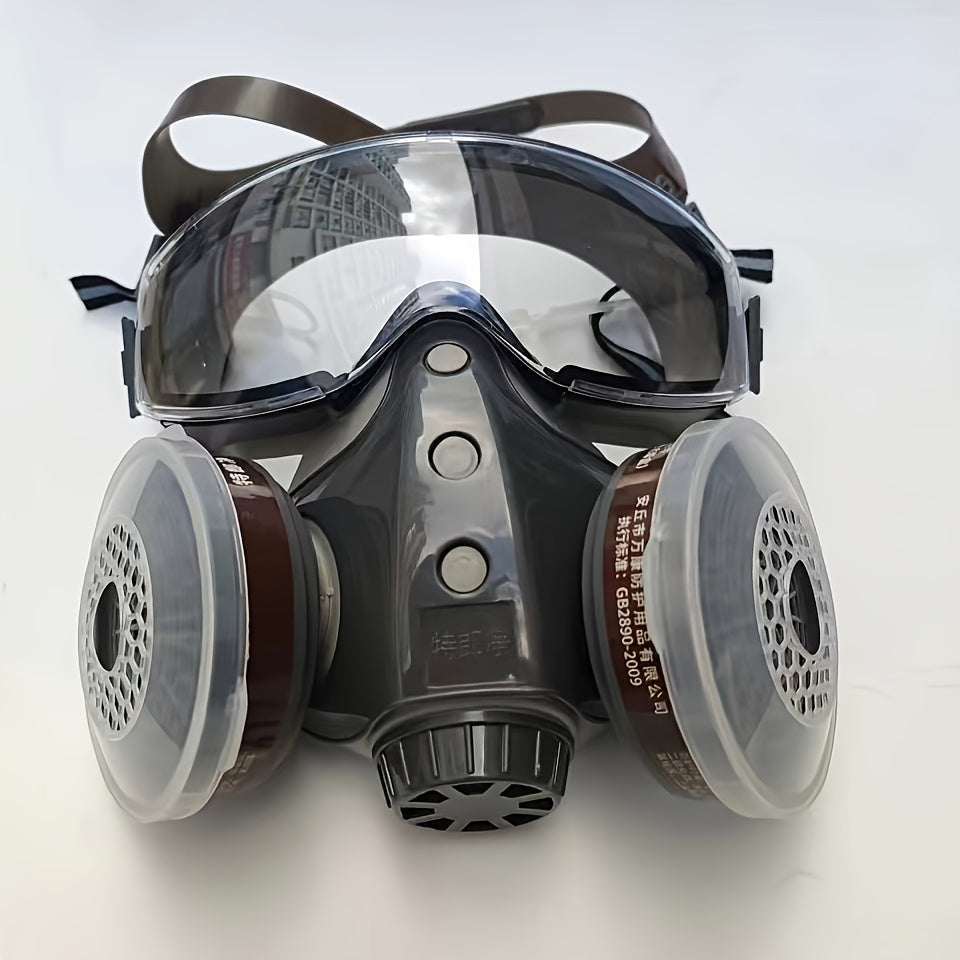 Washable, allergy-friendly reusable respirator mask for chemical and dust protection.