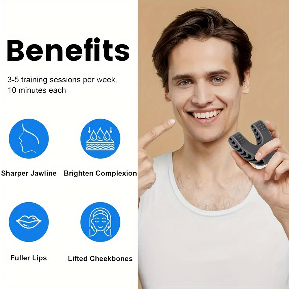 Premium 1pc Jaw Exerciser for Men and Women to tone and tighten the face, neck, and jawline. Strengthen and target chin, lips, and cheekbones.