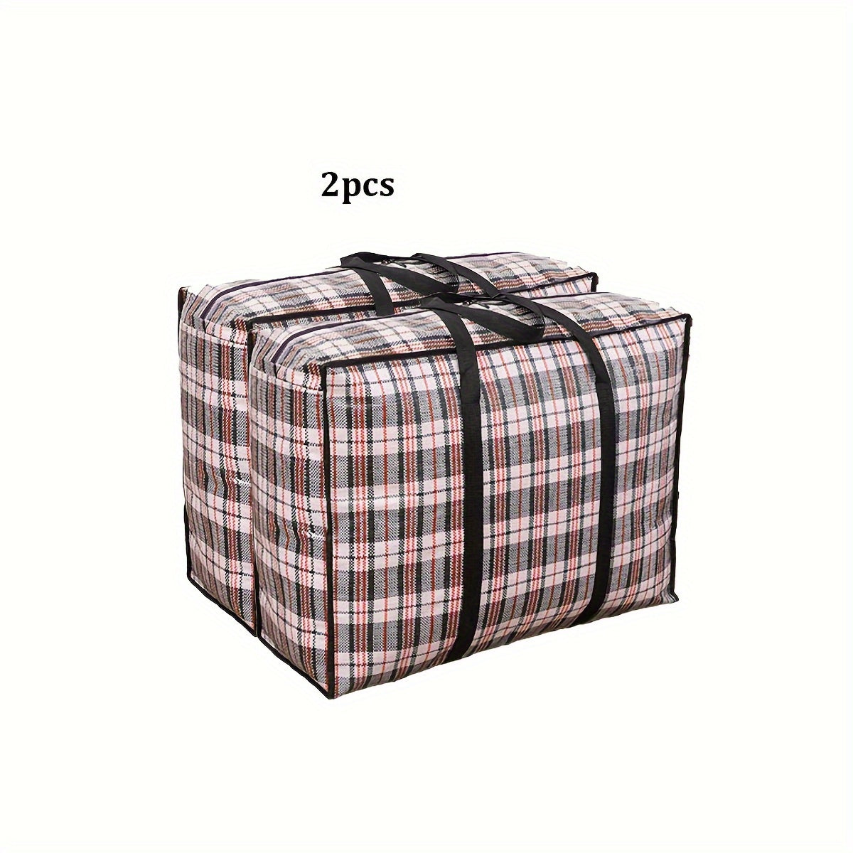 Foldable Storage Bags with Handles - Available in Sets of 1/2/3/4, Perfect for Organizing Quilts & Clothes during Seasonal Changes, Travel, and Moving