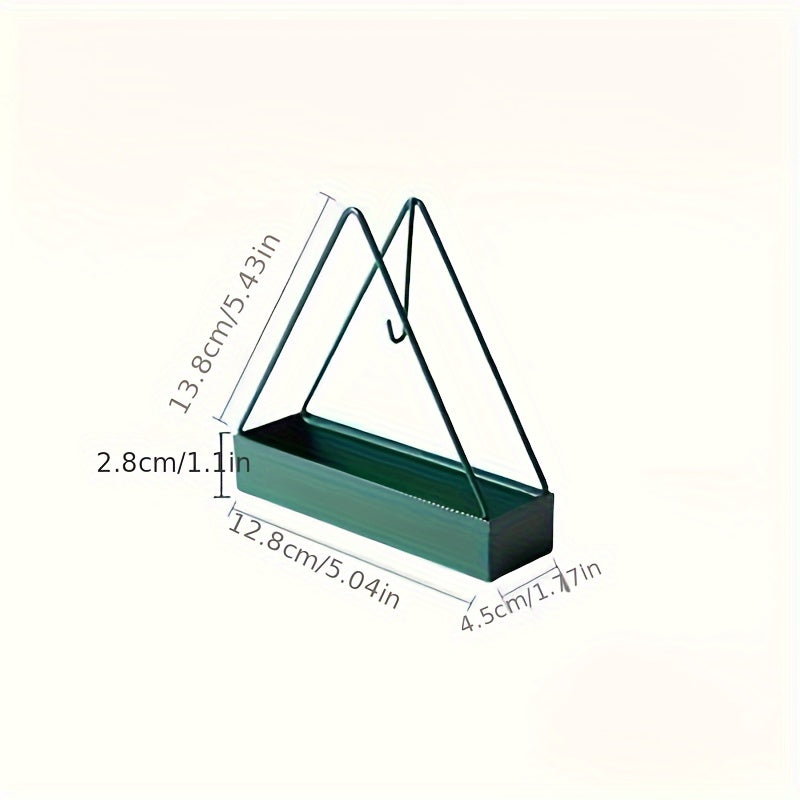 Sleek Triangle Iron Mosquito Coil Holder with Plastic Tray - Indoor/Outdoor Incense Burner for Home Decor