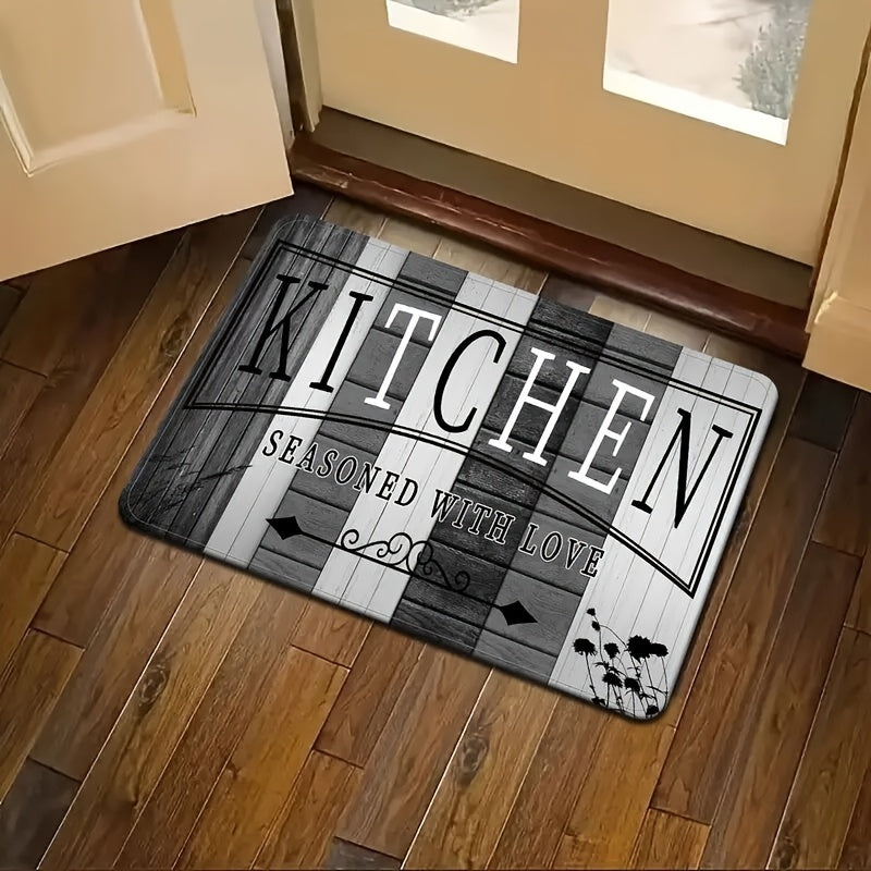 Velvet Kitchen Runner Mat - 1 Piece, Machine Washable, Made of 100% Polyester. Perfect for Kitchen, Hallway, Laundry Room, or Living Room Decor. Versatile for Valentine's Day, Easter, Hanukkah, Thanksgiving, and St. Patrick's Day.