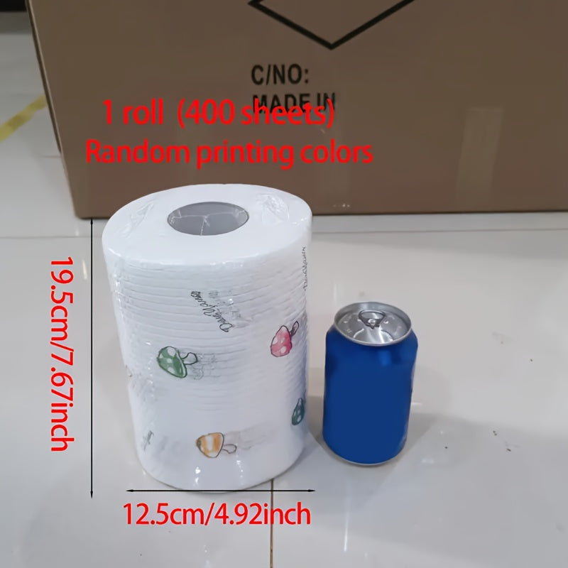 One roll of lazy cloth totaling 400 sheets, a disposable kitchen tissue, a washable wet and dry towel, an oil-free dishwashing cloth, a non-stick cloth, a degreased towel, and household cleaning products.