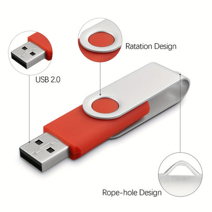 10 piece bulk pack of USB 2.0 Flash Drives in various storage capacities and colors with LED indicator for computers and laptops.