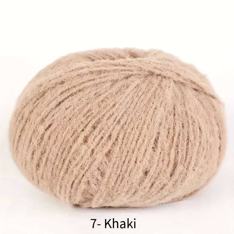 Soft velvet yarn roll made of skin-friendly nylon fiber, 40g mixed color, perfect for DIY hand-knitted plush items like dolls, scarves, blankets, hats, and small accessories.