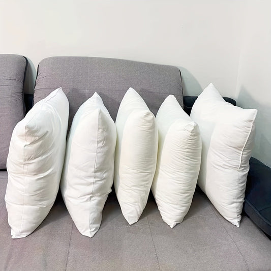 Set of 4 White Throw Pillow Inserts for Bedding, Sofa, and Couch - Decorative Stuffer Pillows for Living Room Home Decor, Perfect for Christmas