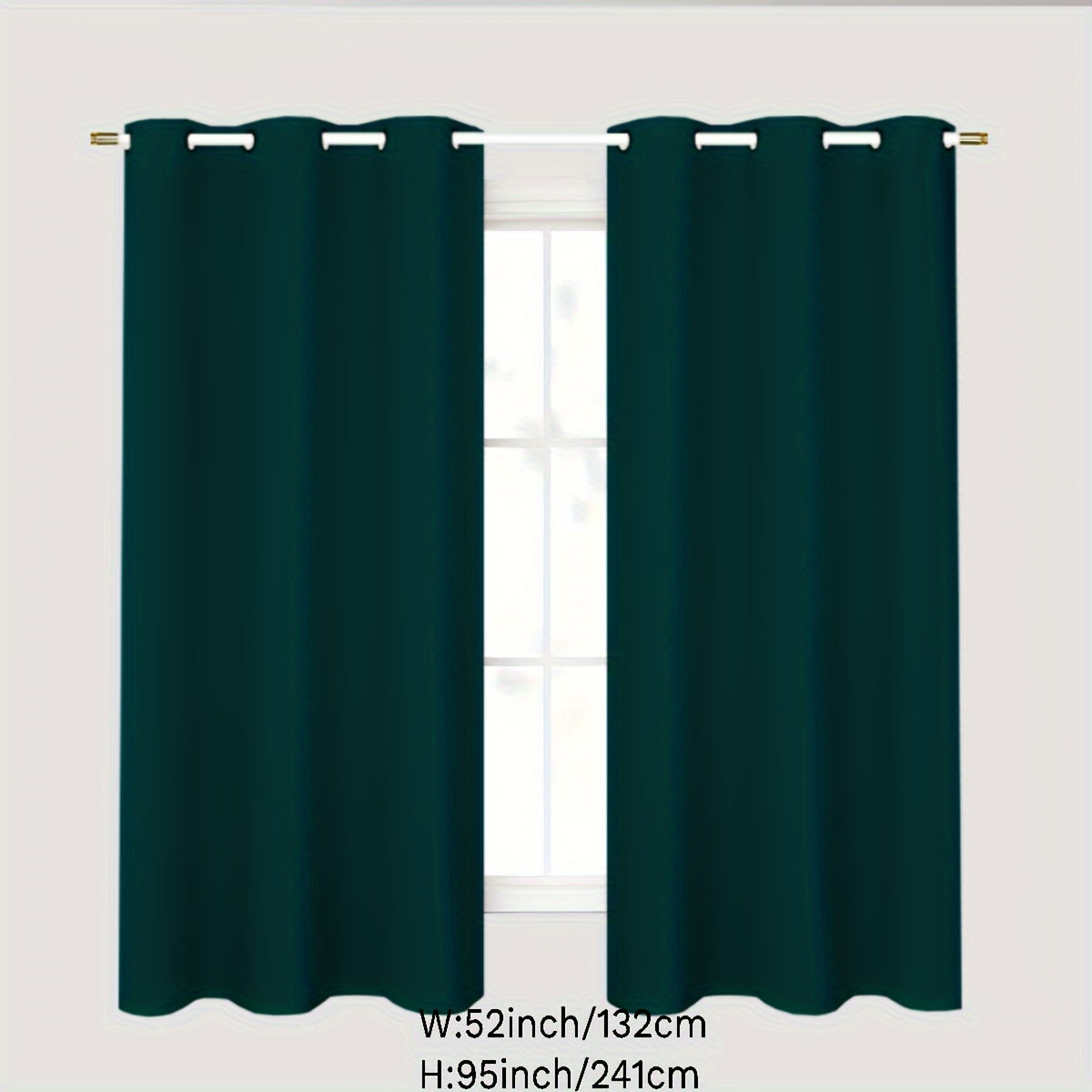 Blackout curtains in gray for a 1PC bedroom with grommets, offering thermal insulation, energy savings, noise reduction, and complete darkness. Ideal for living room use.