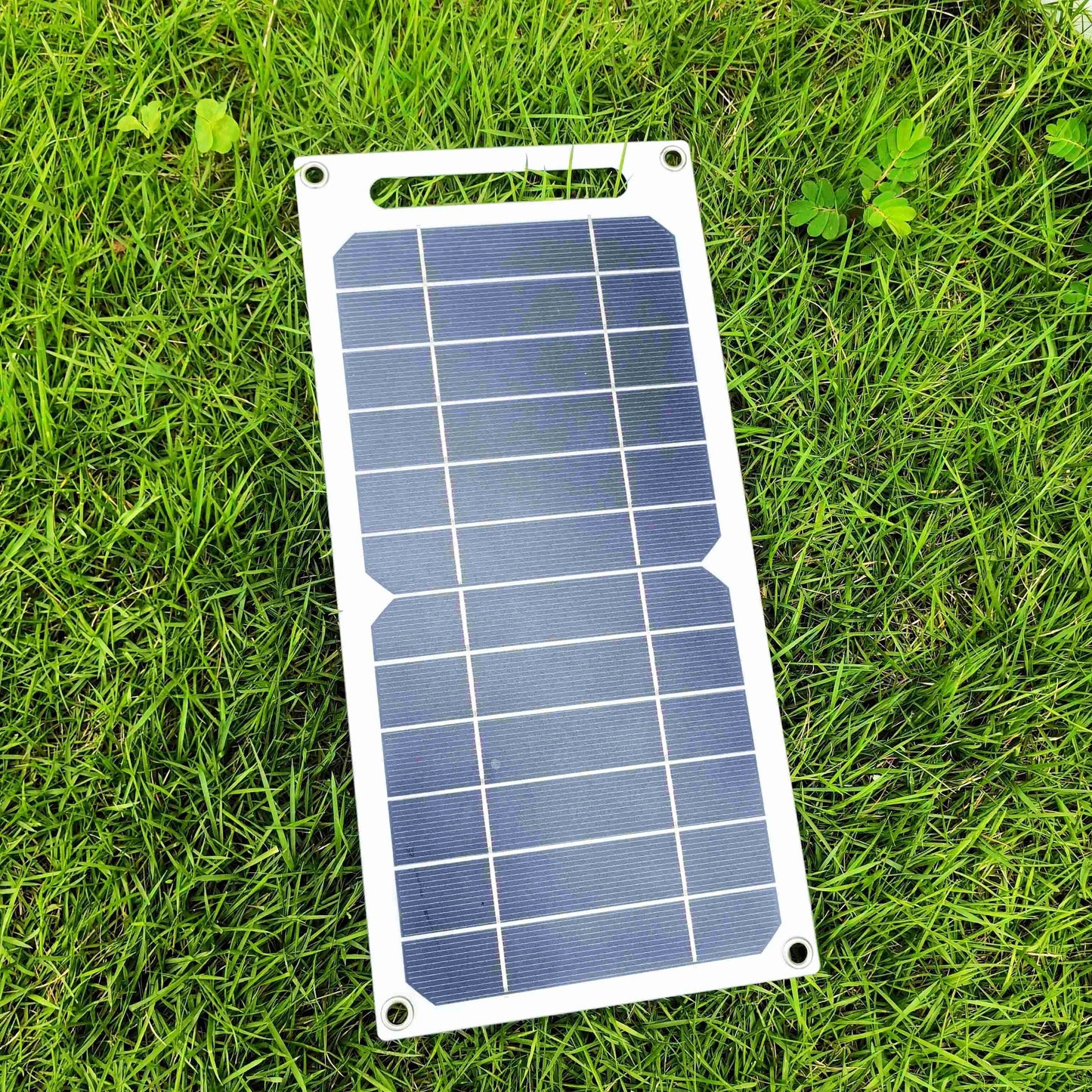 Solar charger panel with magnetic attachment, USB output, and detachable photovoltaic module for stable power supply, suitable for power banks, phones, camping, home, and RV use.