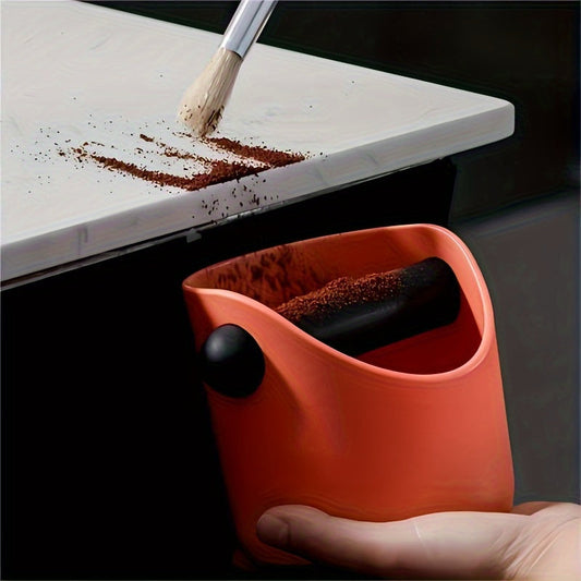 Semi-Automatic Coffee Grounds Bin - Laoyeboubi Mini Espresso Knock Box Made with Long-Lasting ABS Plastic, Simple to Clean