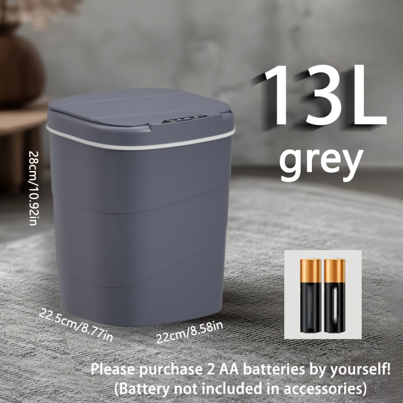 The 13L/17L intelligent induction trash can is versatile for use in the living room, kitchen, and bathroom.