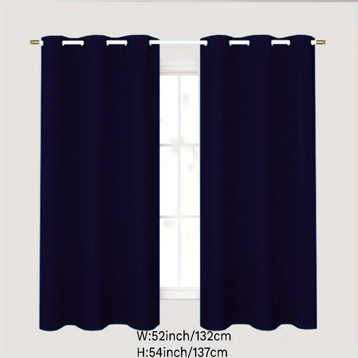 Blackout curtains in gray for a 1PC bedroom with grommets, offering thermal insulation, energy savings, noise reduction, and complete darkness. Ideal for living room use.