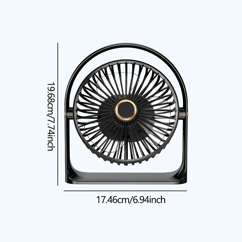 Get the latest Mini Desktop 5-Speed Electric Fan with USB Charging for your Bedroom, Office, Dormitory, Indoor and Outdoor use. It's the perfect Summer gift and a cool portable fan.