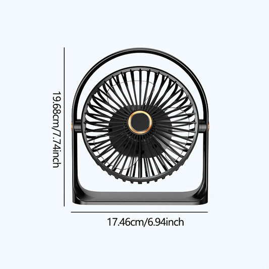 Get the latest Mini Desktop 5-Speed Electric Fan with USB Charging for your Bedroom, Office, Dormitory, Indoor and Outdoor use. It's the perfect Summer gift and a cool portable fan.