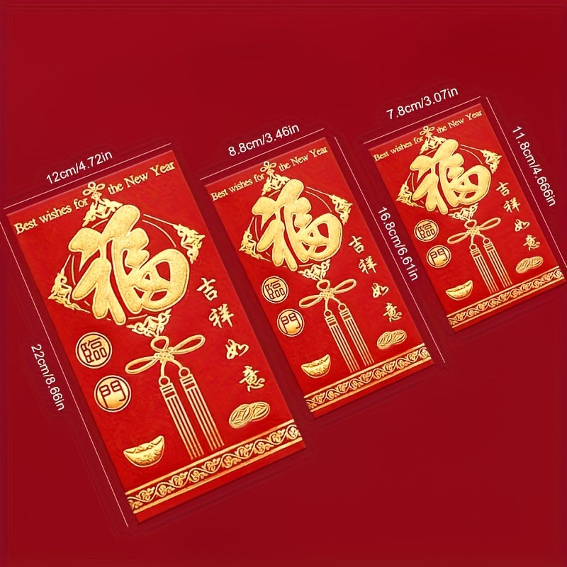 High-quality Lucky Red Envelopes - Beautifully Printed Money Holders for New Year, Housewarming, Weddings, Birthdays, Bridal Showers & Corporate Gifts