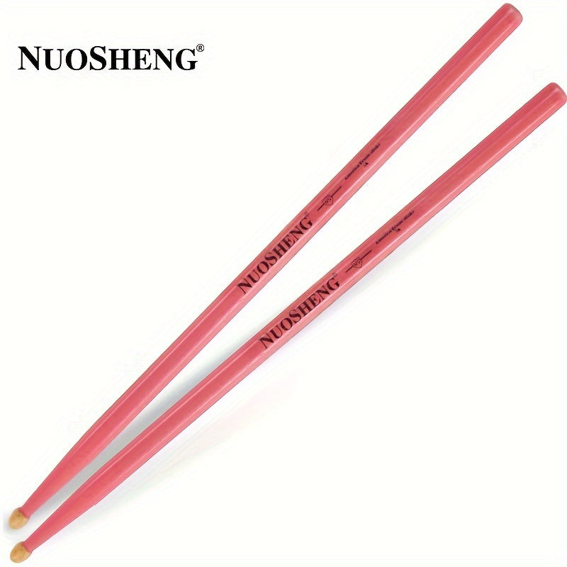 NUOSHENG Premium Maple Wood 5A Drumsticks, Adult Size for Jazz and Snare Drums - Pair