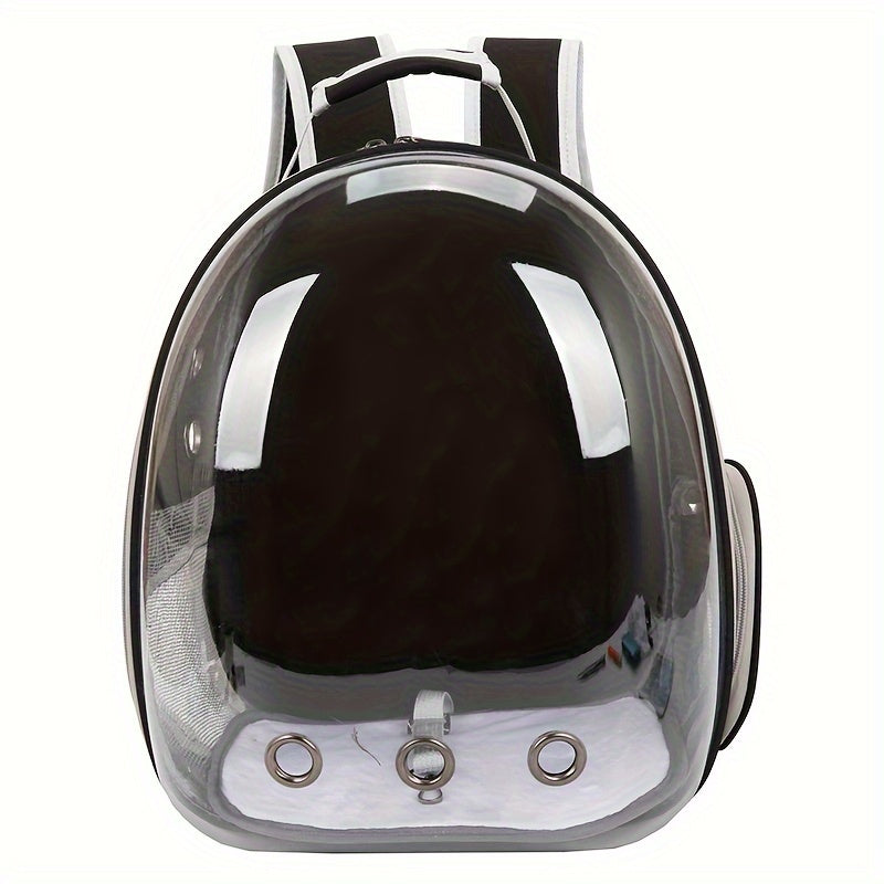 PVC Hard-Sided Pet Carrier Backpack for Cats and Small Animals