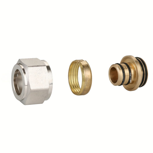 Metal Brass Floor Heating Water Distributor Adapter, Electricity-Free, Ideal for Home Renovation and DIY Tasks