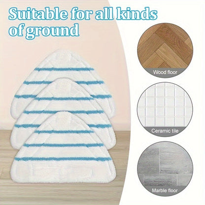 Set of 4 Steam Mop Pads, Replacement Microfiber Floor Washable Pads Cleaner Cover Cloth - Compatible with H2O H20 X - Pack of 4