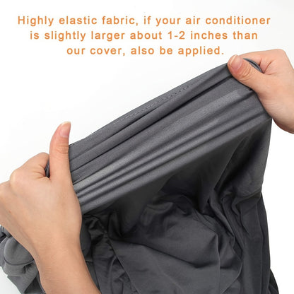 Protect your outdoor air conditioner with this portable gray cover. Measuring 39.88 x 45.72 x 76.2cm, this dustproof cover is perfect for storing your mobile air conditioner.