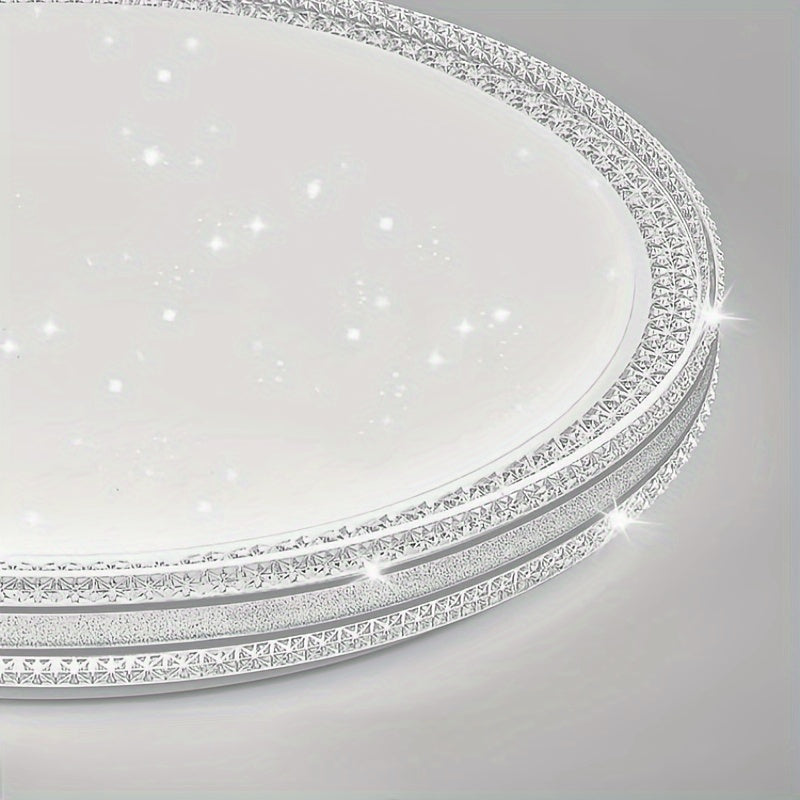 12.6-inch LED ceiling light fixture for bedroom, kitchen, hallway, corridor, or bathroom in 6000K daylight white. One piece included.