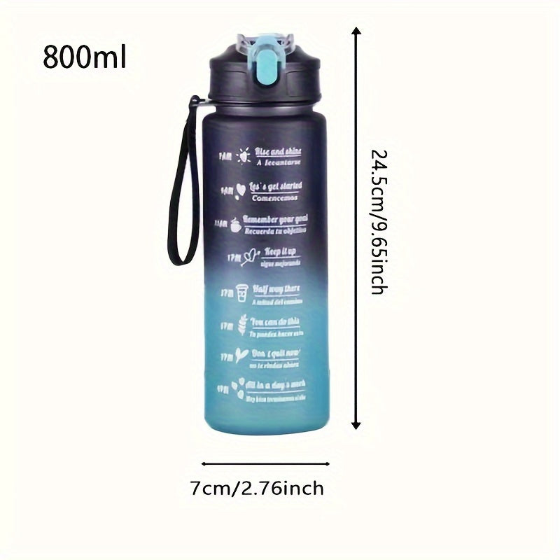 1L Gradient Sports Water Bottle - Durable PC Material, Hand-Wash Only, Ideal for Hiking, Camping, and Backpacking