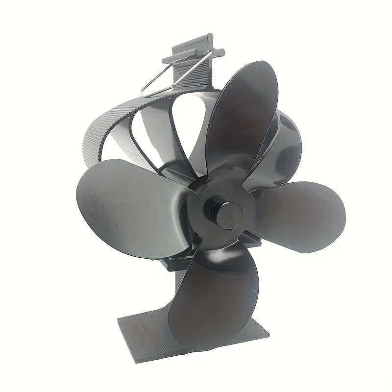 1 piece of the 4-Blade Mini Fireplace Fan featuring a Crown Top, Bracket Base, and Anti-Scald Hanging Hook. This Heat Powered Stove Fan is ideal for use with Wood, Log Burners, and Fireplaces. A must-have for your kitchen supplies.