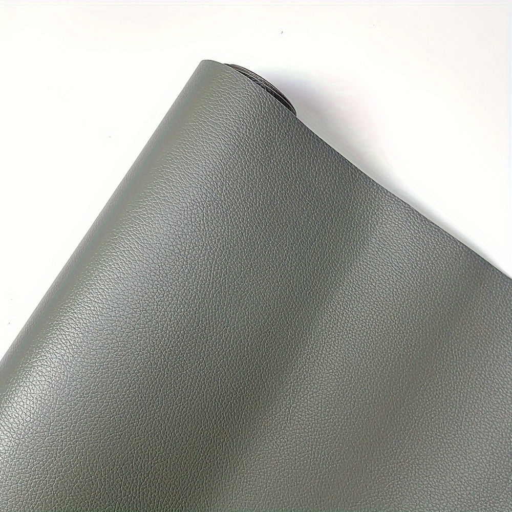 Self-adhesive leather repair patch for sofa seats, car interior doors, couch refurbishment, and headboard renovation. Made from non-fading waterproof artificial leather material.