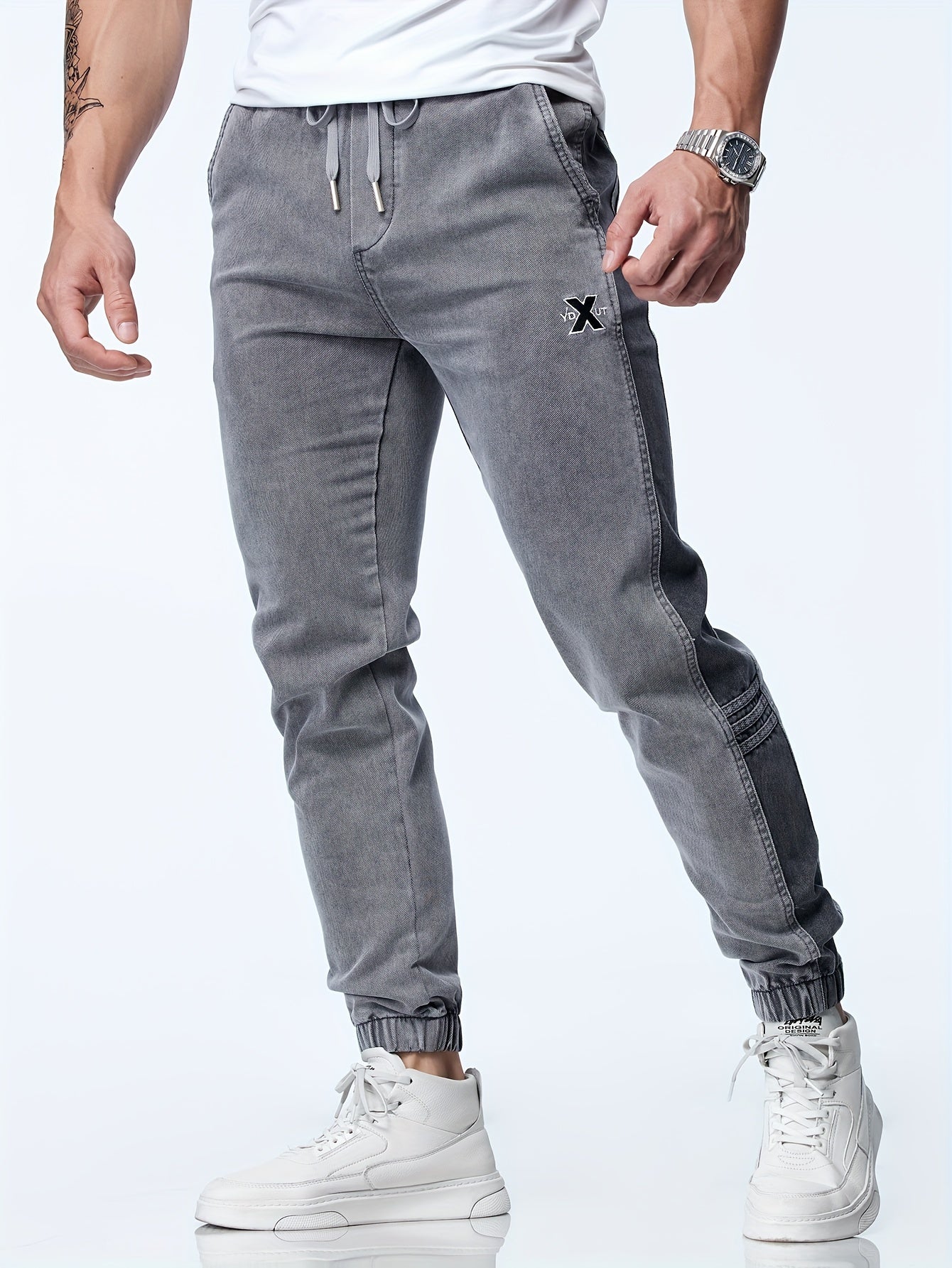 Men's Casual Harem Pants, Street Style Joggers