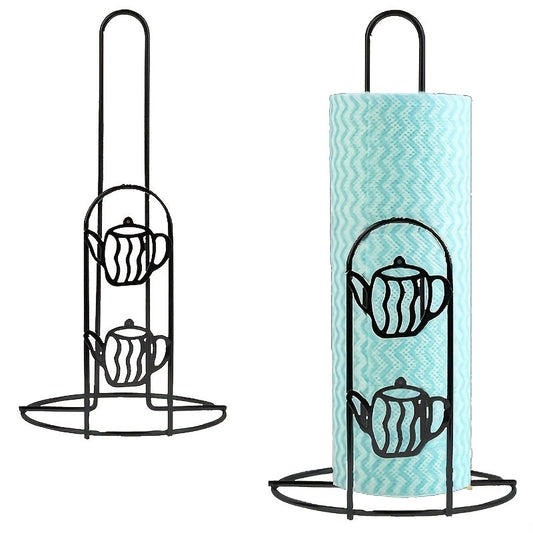 Стильная железная подставка для бумажных полотенец — изящный держатель для хранения на кухне и обеденных столах, идеально подходит для рулонов