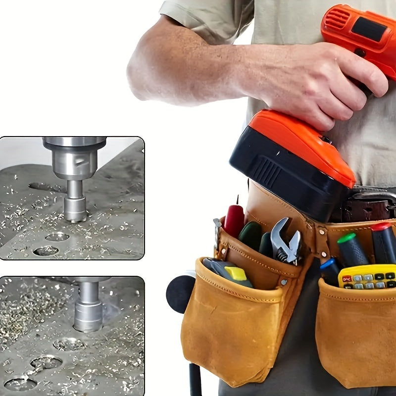 5-piece hole saw kit for metal and wood, durable, versatile, and easy to assemble and clean.