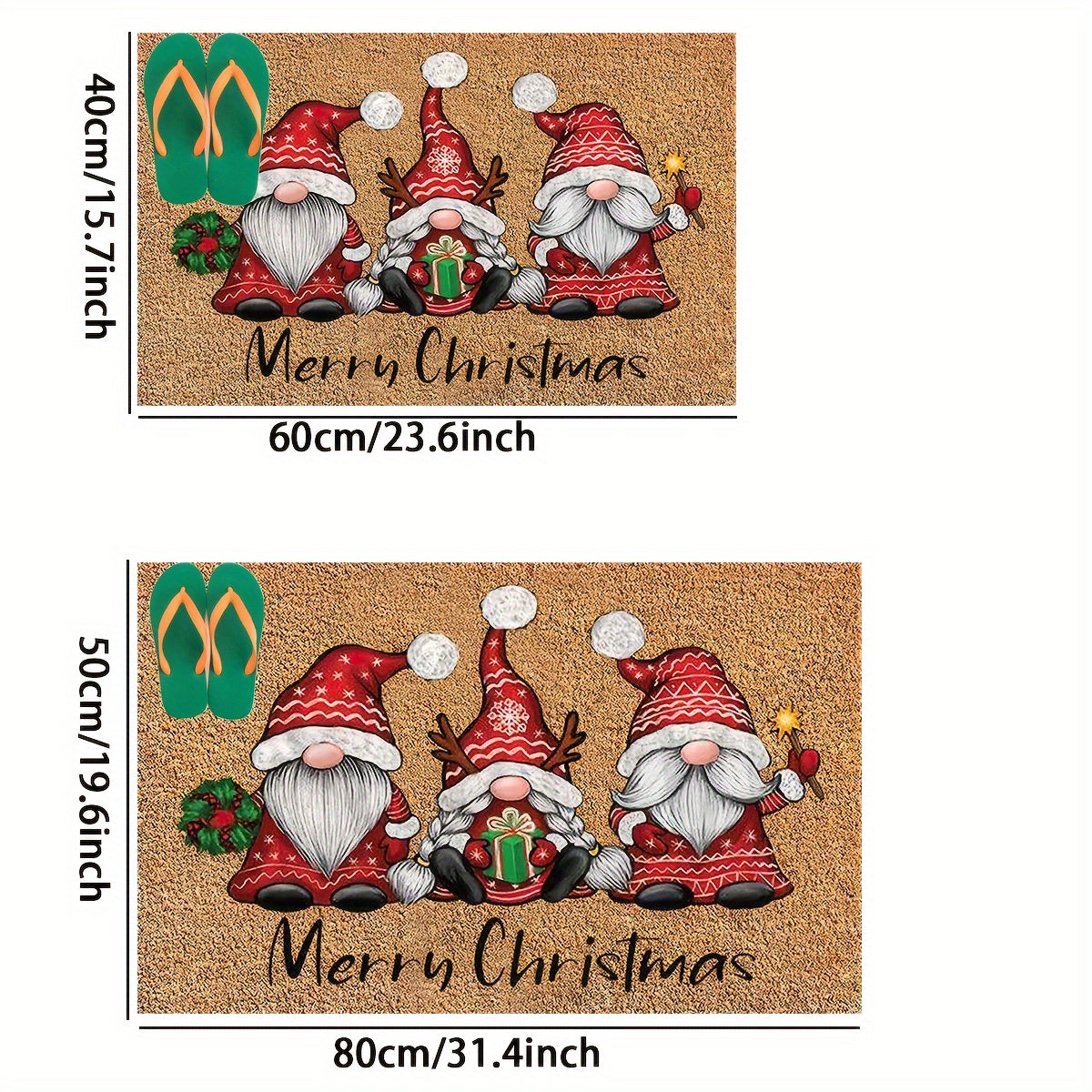 1 piece of Christmas-themed Santa Claus Crystal Velvet Floor Mat perfect for use in the living room, bedroom, kitchen, courtyard, or as an outdoor door mat. Weighing 180-300g.