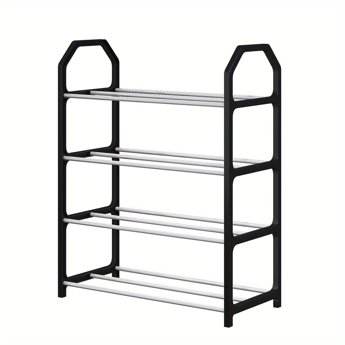 This multi-layer shoe rack is suitable for both indoor and outdoor use. It is easy to assemble and can be folded for convenient storage. Perfect for living rooms, bedrooms, dormitories, hallways, and other spaces, this rack can be placed on the floor for