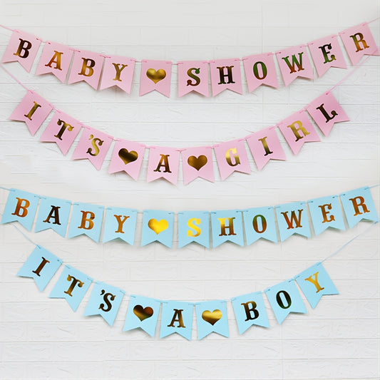 Boy's Burlap Banner - Ideal for Birthday and Christening Decor