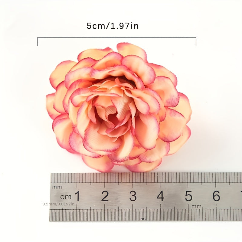 10/20pcs Multi-layer Rose Head Flower - Artificial DIY Wreath Material for Weddings and Home Decor