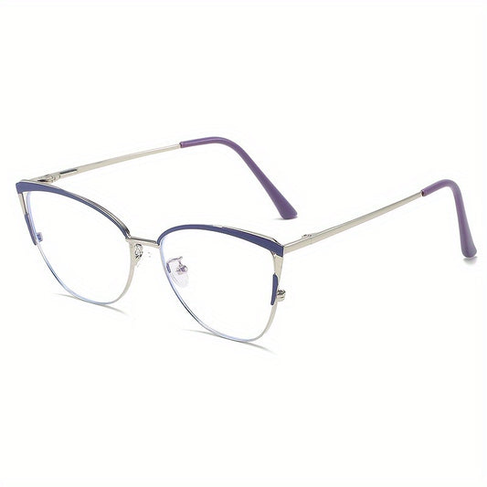 Anti-blue light mirror glasses with large fashionable frame and stylish design suitable for all face shapes.