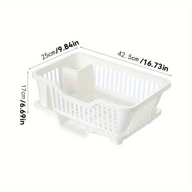 Make the most of your kitchen space with our spacious double-layer dish rack - simple to clean, and comes with handy organization accessories.