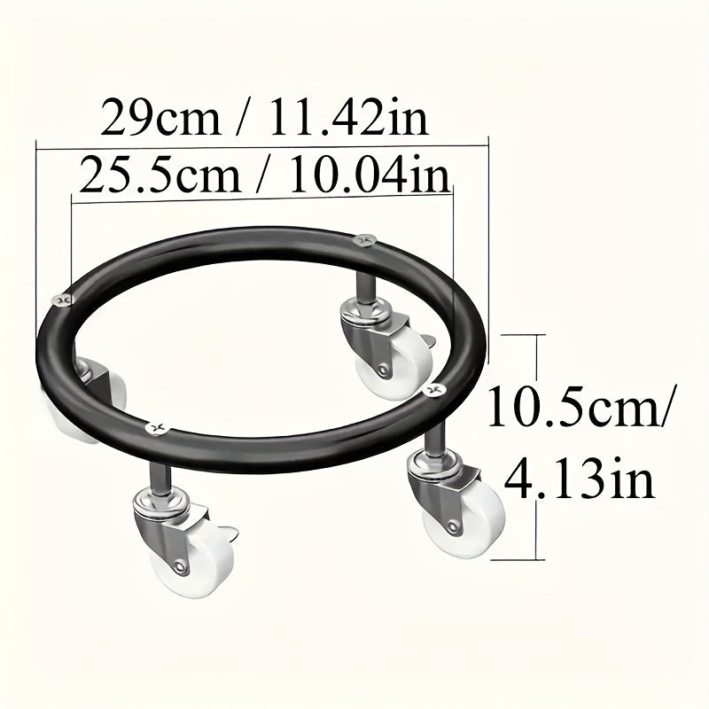 Stainless Steel Gas Cylinder Dolly with Lockable Wheels, Swivel Base, and Mobile Trolley - Ideal for Kitchen, Catering, and Hotel Use for Secure and Convenient Transport.