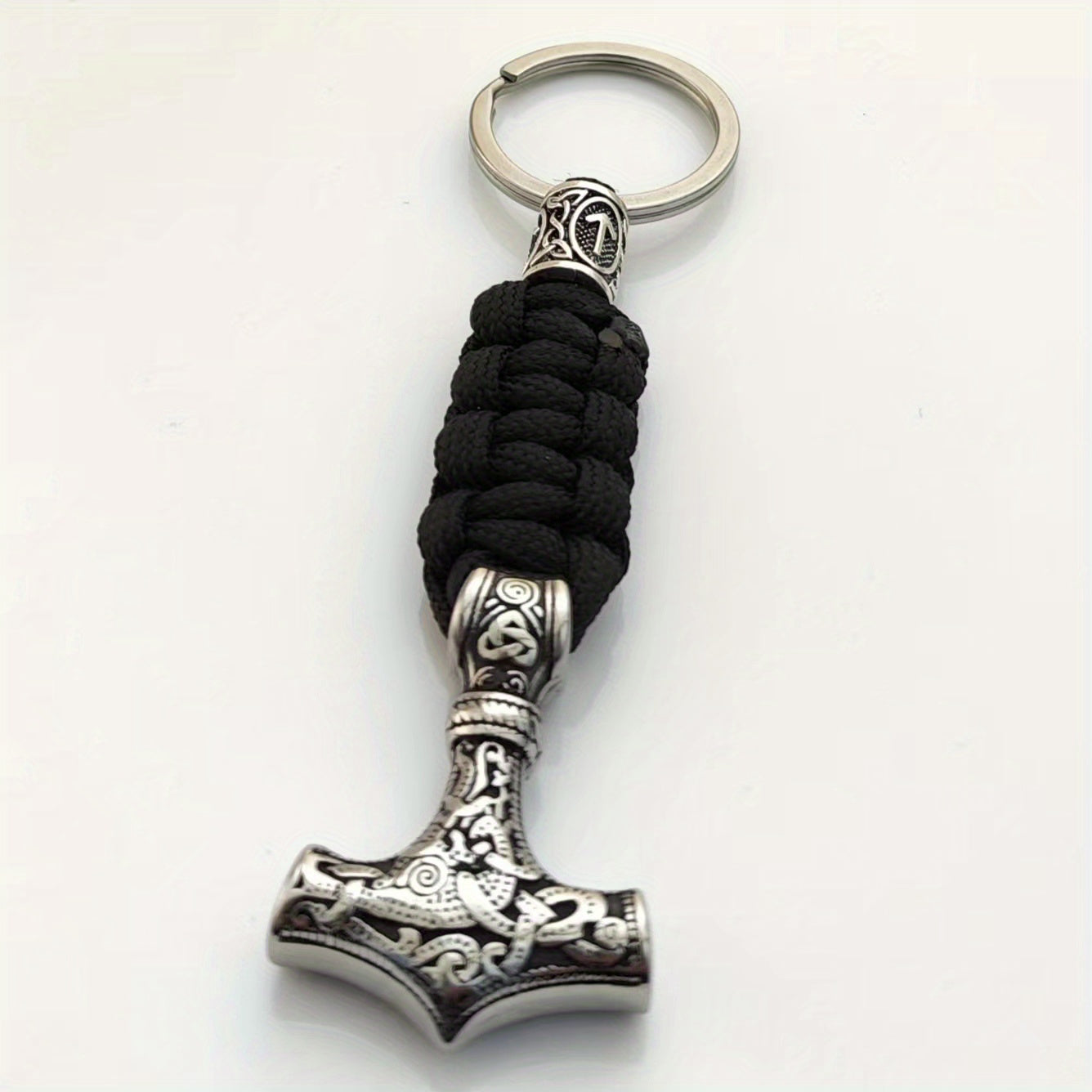 Handmade Viking Thor's Hammer Keychain, 1 piece