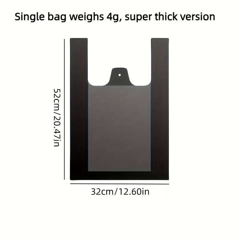 Black Disposable Garbage Bags, 100-200 pieces per pack. These thickened solid color handheld plastic bags measure 32.0cm by 51.0cm and are perfect for use in the home, kitchen, office, hotel, and commercial spaces. Also suitable for outdoor use in the