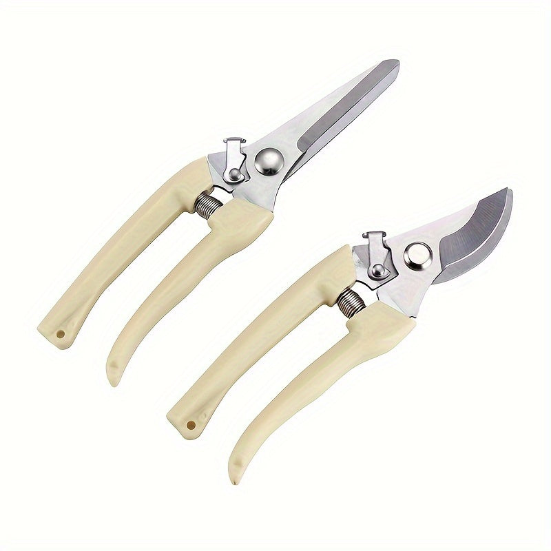 Stainless Steel Garden Scissors - Ideal for Pruning, Grooming, and Trimming Plants